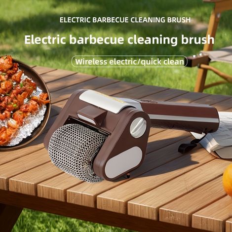 Brosse à barbecue à rouleau en acier inoxydable 304 avec lumière LED (1/5)