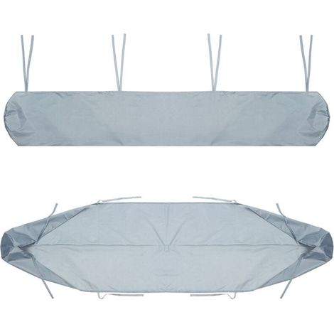 4 m Sac de Protection pour Store Banne(Gris),Housse de Protection Anti-poussière pour auvent de terrasse Noir Housse de Rangement pour cour et jardin