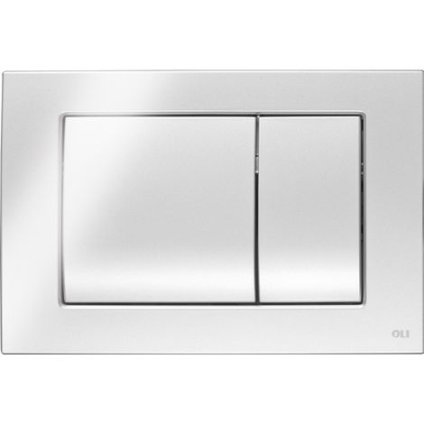 Placca doppio tasto Metal Dual Cromo Lucido cassetta incasso Oli