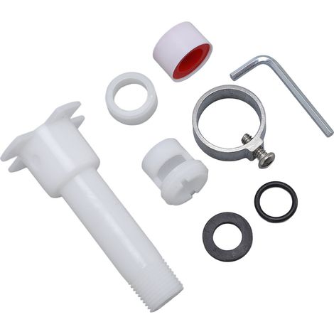 Soavoa Adaptateur Bec Baignoire 4 en 1 Universel Salle de Bain Plastique Étanche Kit Complet avec Outils (1/4)