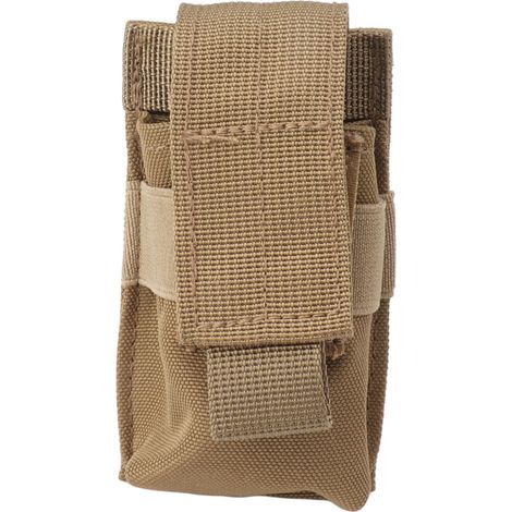 Sacoche pour lampe torche en nylon imperméable, style kaki, idéale pour les activités de plein air. (1/5)