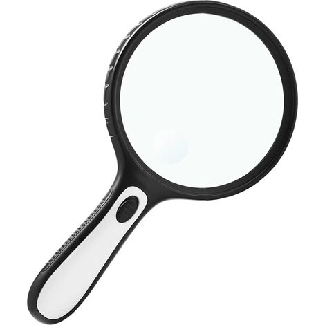 Loupe lumineuse portable, grossissement 3-30X/60X, loupe LED pour seniors, lecture de livres et de flacons de médicaments. (1/5)
