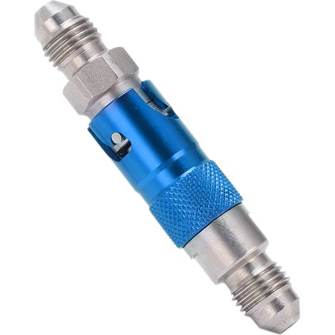 Kit raccord rapide universel en acier inoxydable bleu pour ligne de frein moto, adaptateur de purge liquide, connexion étanche, pièce de rechange, accessoire de remplacement, taille standard, usage un (1/5)