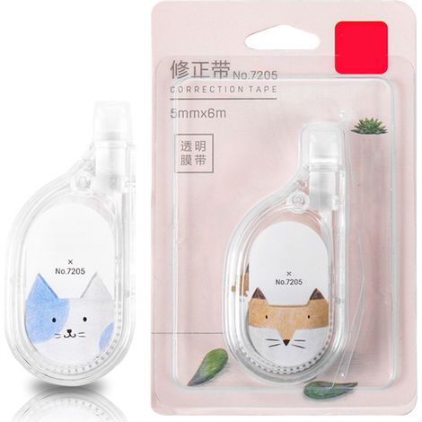 Ruban correcteur lisse et facile à appliquer, blanchissant, pour étudiants et bureau, longueur 6 m (1/5)