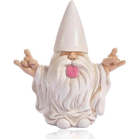 Wasserdichte Gartenzwerg-Statue für den Außenbereich, Schaukelzwerg George – Dieser Zwerg wird Ihren Garten zum Hingucker machen und eignet sich ideal als Rasen- und Gartendekoration. (1/5)