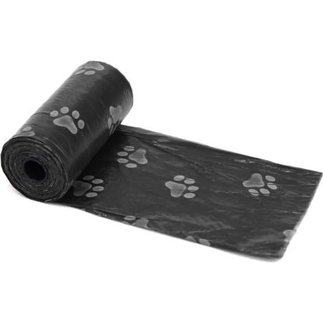 Hundekotbeutel-Rollenspender, wasserdicht, auslaufsicher, leicht zu reinigen, schwarz, 120 Stück