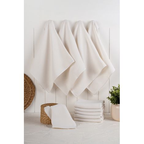 Juego de toallas de cocina Set 90% Algodón / 10% Poliéster Ecru 270 gr/m²