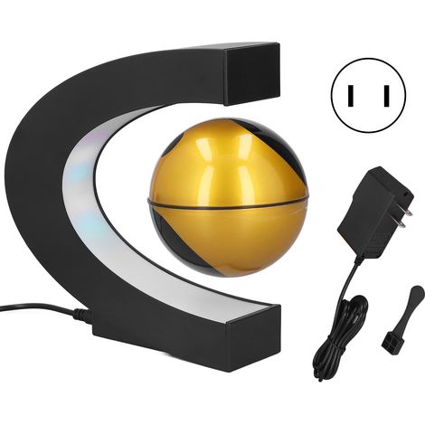 Décoration suspendue magnétique Yin Yang en forme de C, flottante, 100-240V avec prise US (1/5)