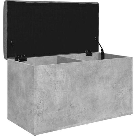 Storage Bench Concrete Grey 82x42x45 cm Engineered Wood vidaXL (1/5)
