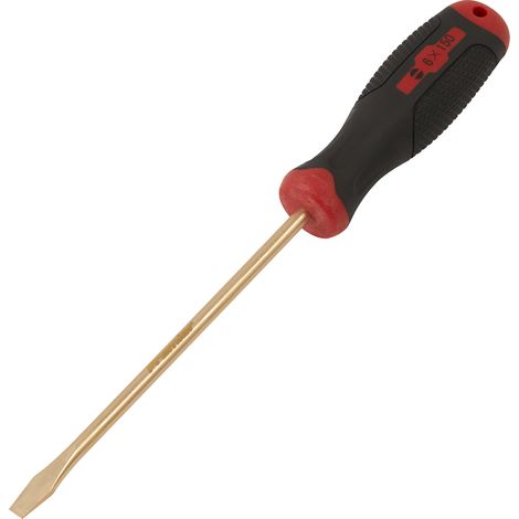 Sealey NS094 Screwdriver Slotted 6 x 150mm - Non-Sparking