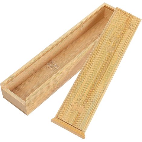 Bamboo Incense Box 60g Multifunctional Lid for Storage and