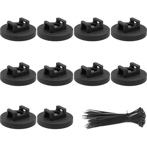 Lot de 30 supports de câbles et fermetures éclair pour organiser efficacement les fils dans les maisons et les voitures, supports automobiles, supports solides, installation facile, clip (1/4)