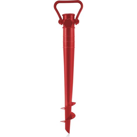 (5x Embout de forage pour parasol de plage de plage de pied parapluie base fixation couleurs rouge abs résistant pratique et léger (1/5)