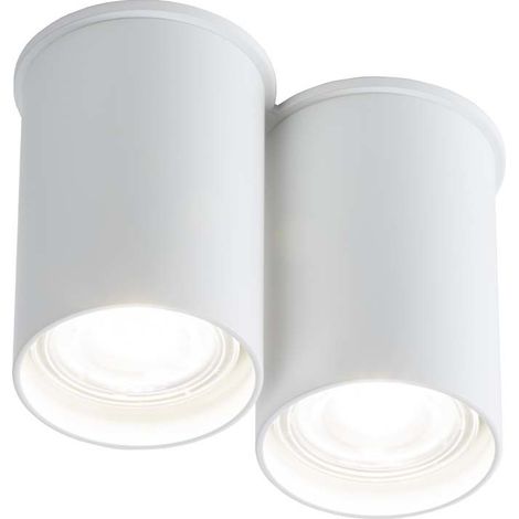 Spot soffitto doppio bianco tondo 2xGU10 Shilo ARIDA (1/2)