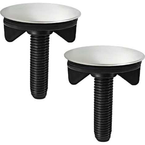 2 Pièces Couvercle Trou Robinet Cache,Bouchon Lavabo cache trou evier Couvercle de Trop-Plein de Trou,Couvercle de Bouchon de Vidange (1/4)