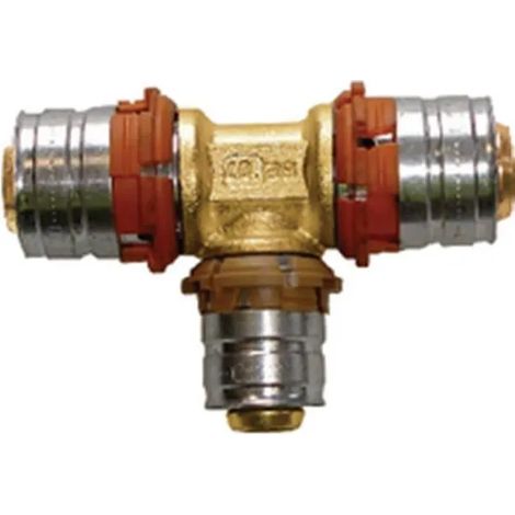 Uponor Té réduit multicouche sertissage coloré durable