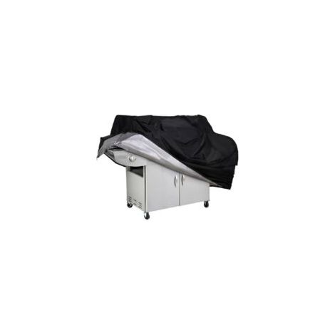Telo di copertura per barbecue da 65 pollici, impermeabile, resistente allo sbiadimento e ai raggi UV, compatibile con barbecue a gas Weber Char-Broil Outback, nero (170 x 61 x 112 cm) - Crezuo