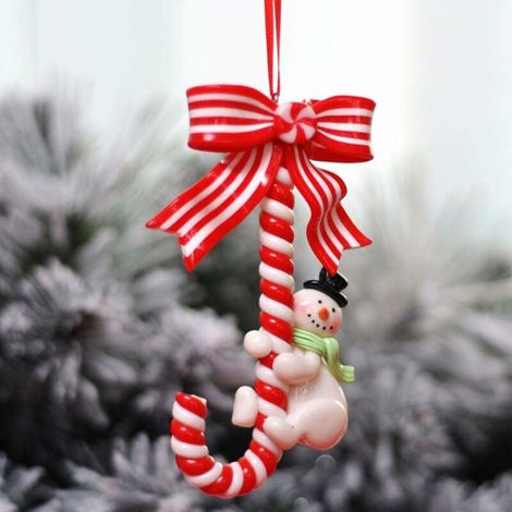 Autre décoration pour Noël-Bonbons de Noël Bonhomme de neige Menthe poivrée Décorations d'arbre Décorations de Noël Fournitures de Noël (1/5)