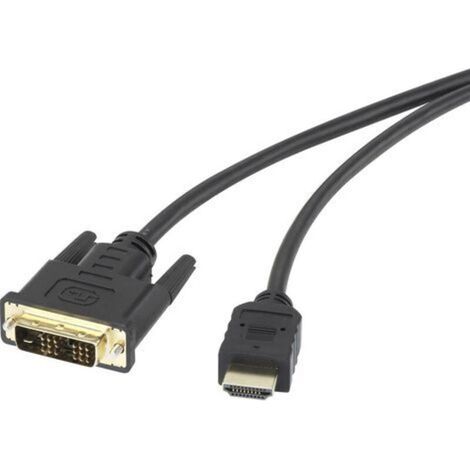 Câble adaptateur  RF-4212216 1.80 m noir W717451 (1/4)