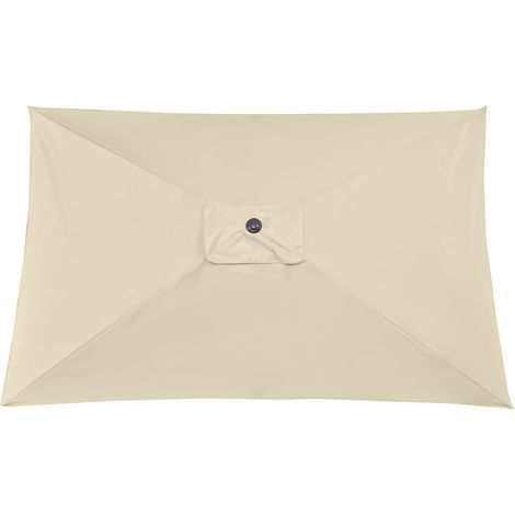 Auvent rectangulaire de rechange pour parasol de terrasse, 1,8 x 2,9 m, abri de terrasse, housse déporté pour jardin, plage, pelouse (kaki) (1/5)