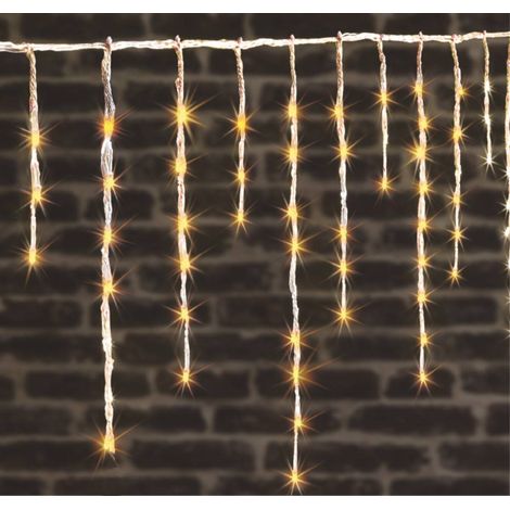 360 led bianco caldo tenda scintillante per esterni con effetto nevicata - Feeric lights & christmas