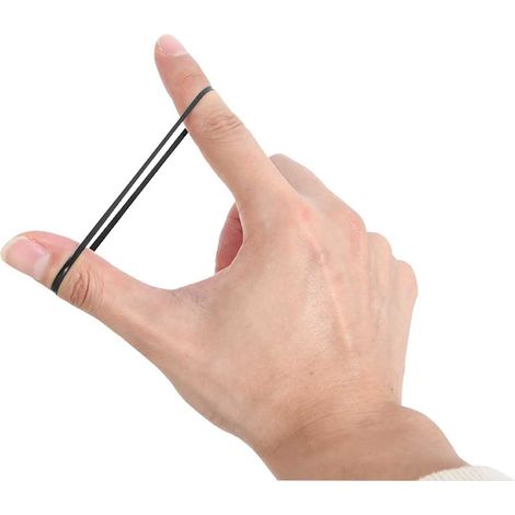 vidaXL Bandas de trenzas de caballo silicona negro 500 unidades (1/2)