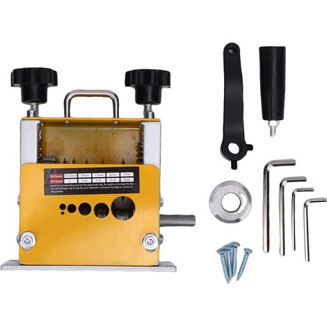 Máquina pelacables manual, accionada por taladro, herramienta portátil de 6 canales para el reciclaje de cables de cobre usados. (1/5)
