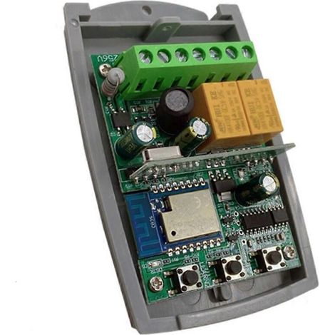 Récepteur Tuya Wi-Fi Zigbee pour ouvre-porte de garage intelligent, 2 canaux, 433,92 MHz, à code tournant fixe, contrôleur universel, AC/DC 7-32 V