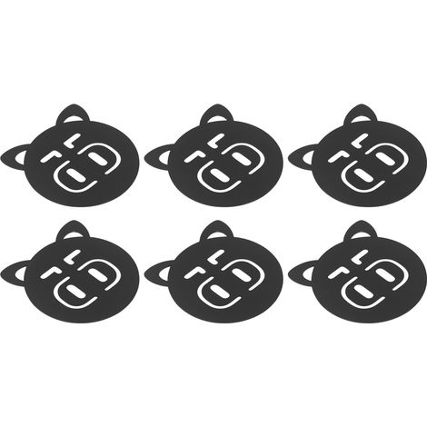 6 Porte-verres Métal Épaissi Anti-Brûlure Animaux Mignons Dessin Sous-verre Isolant pour Maison Cuisine Bar (1/5)