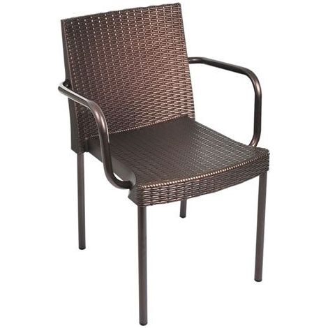 SILLON ALUMINIO RATAN WENGUE 8308/8 GARDEN LIFE (1/3)