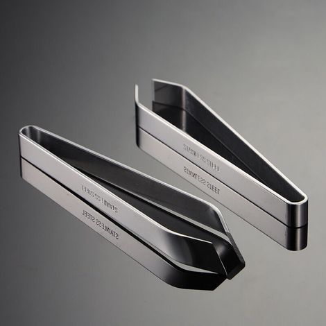 Set of 2 Professional Stainless Steel Food Tweezers - Fish Bone Tweezers - Fish Bone Removal Tweezers (1/5)