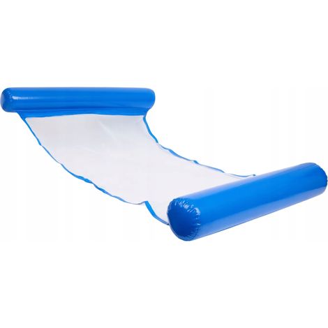 Aufblasbare Wasserhängematte, Matratze, Pool-Lounge, schwimmend, aufblasbar, Blau (1/4)