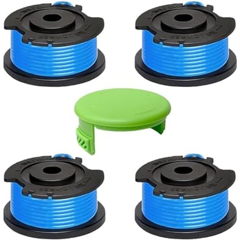4 pcs bobines fil bobine rechange pour tondeuse à gazon,pour greenworks 29252/29092,pour greenworks 18V/24V/40v/60v/80V,pour greenworks couvercle de bobine 3411546a-6(4 bobines+1caps) (1/5)