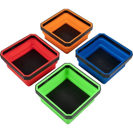 Plateau magnétique pliable pour pièces, plateau à outils pour vis, écrous, rondelles, goupilles et autres petites pièces (1/3)