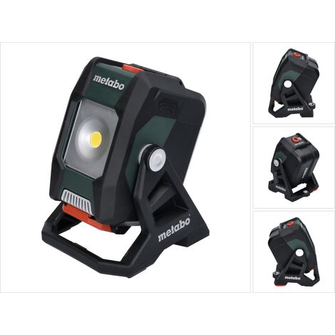 Metabo – Projecteur portatif 12-18V 2000lm – LED COB haute performance – Tête rotative 360° – IP54 – 601504850