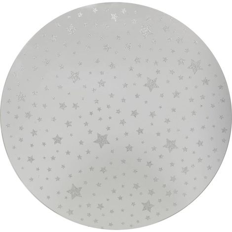 Spiegelplatte Sterne D.30cm silber - Feeric lights & christmas