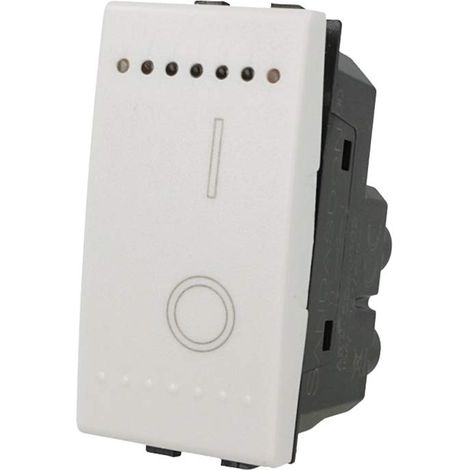 Interruttore 2P 16A Bipolare 0-1 Bianco Compatibile con Bticino Living SD40002B