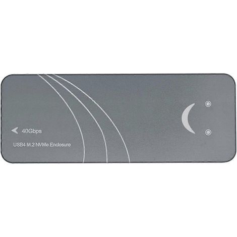 Boîtier pour disque dur SSD M.2 NVMe USB 4.0 40 Gbit/s 4 To, clés M et B (1/5)