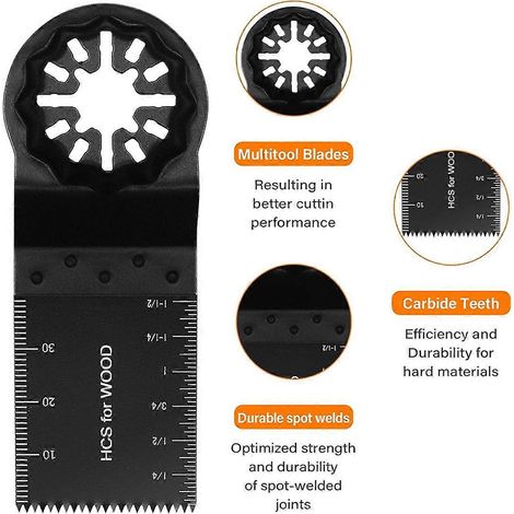 Lames pour outils multifonctions, 10 lames de scie oscillante - FFY (1/4)