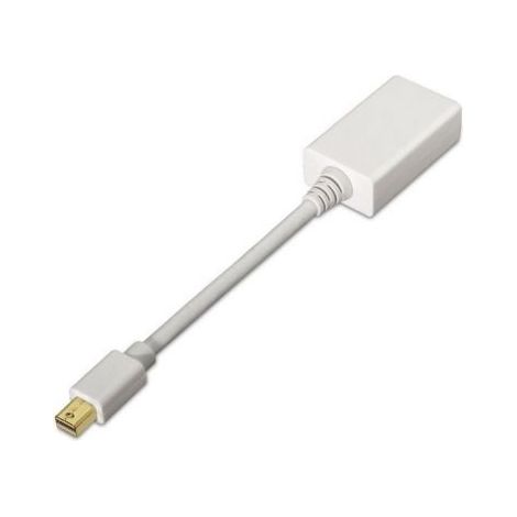 AISENS A125-0138 - Convertisseur mini DP vers HDMI de 15 cm, Couleur Blanc