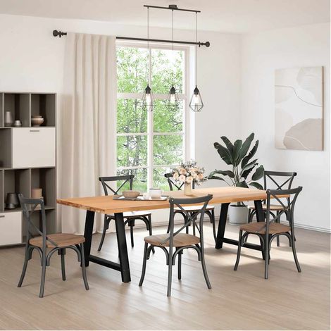 Maison Exclusive - Patas para mesa de comedor en forma de A (2 un