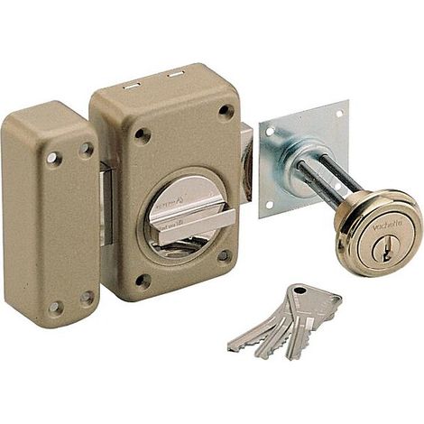 Verrou à bouton de sûreté V 136 Varié pêne de 110 mm type 7646 - ASSA ABLOY FRANCE VACHETTE
