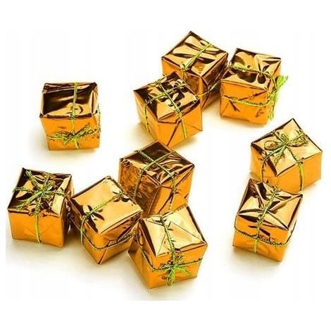 Regali dorati, 2 cm, 12 pezzi. (1/2)
