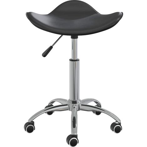 Maison Exclusive - Sedia da Pranzo Girevole Nera in Similpelle