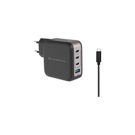 Cargador de Pared Conceptronic 120550903101 Negro 100 W