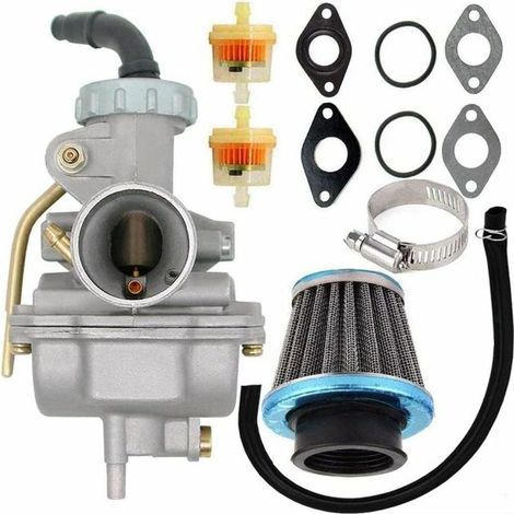 Carburateur PZ20 pour moteur 4 temps 50cc, 70cc, 90cc, 110cc, 125cc, ATV, utv, Honda CRF50F, CRF80F, XR50R, avec filtre à Air et à carburant (1/5)