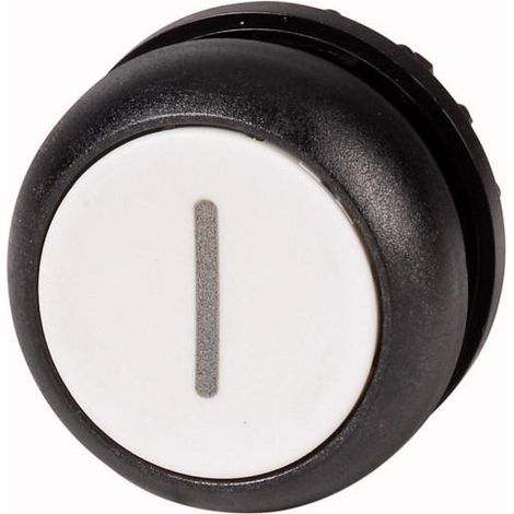 Bouton-poussoir plat blanc I à rappel EATON M22S-D-W-X1