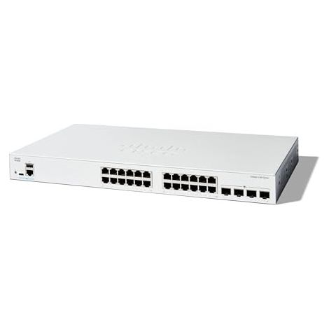Commutateur administrable Cisco Catalyst 1300-24T-4X, 24 Ports GE, Ports SFP 4x10GE, Garantie limitée à Vie (C1300-24T-4X)