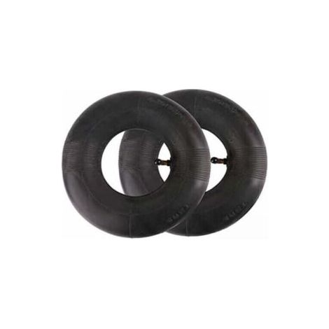 Lot de 2 chambres à air de 4.10/3.50-4" pour chariot à main, chariot de transport, chariot de jardin, tondeuse à gazon - Rechange pour 4,10-4 (1/5)