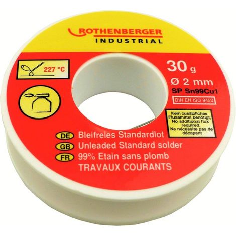 Bobina di latta standard da 2 mm, 30 g. ROTHENBERGER ROTHENBERGER